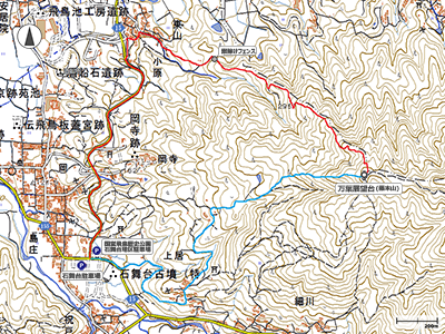 万葉展望台（藤本山） - 地図