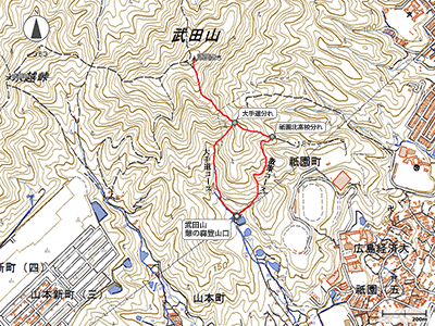武田山 - 地図
