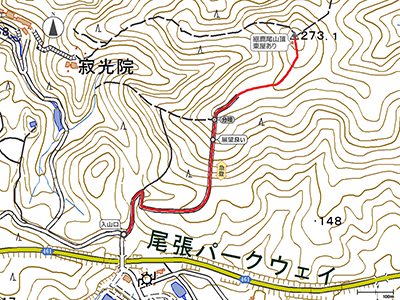 継鹿尾山 - 地図