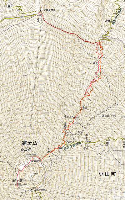 富士山 - 地図