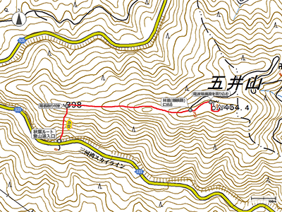 五井山 - 地図