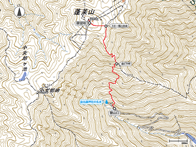 蓬莱山 - 地図