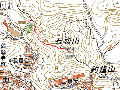 石切山 - 地図