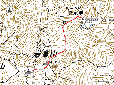 岩倉山 - 地図