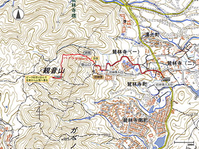観音山 - 地図