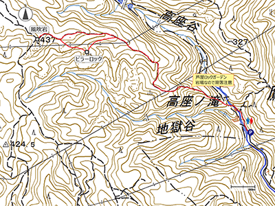 風吹岩 - 地図