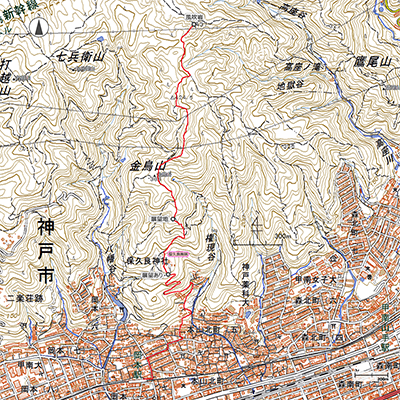 金鳥山 - 地図