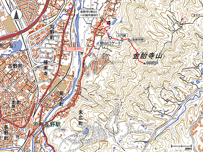 金胎寺山 - 地図