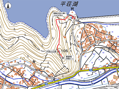 升田山 - 地図