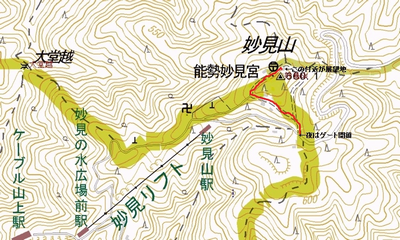 妙見山 - 地図