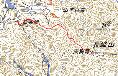 長峰山(天狗塚) - 地図