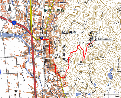 名草山 - 地図