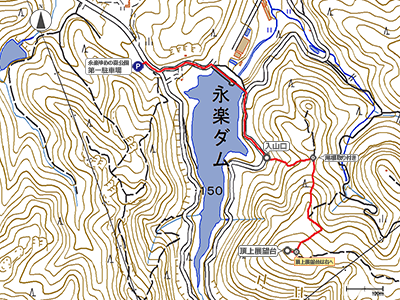 奥山雨山自然公園 頂上展望台 - 地図