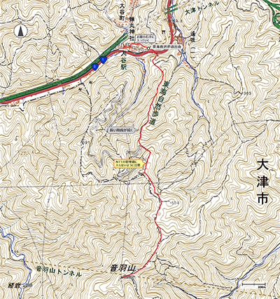 音羽山 - 地図