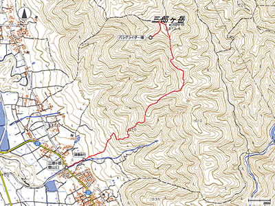 三郎ヶ岳パラグライダー場 - 地図