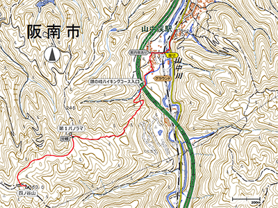四ノ谷山 銀の峰・第１パノラマ - 地図