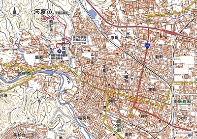 天覧山 - 地図